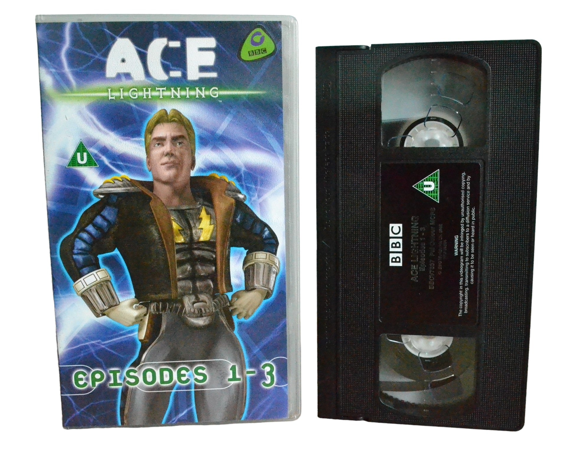 Ace Lightning Episodes 1 - 3 - BBC Video - BBCV7337 - Children - Pal - VHS-