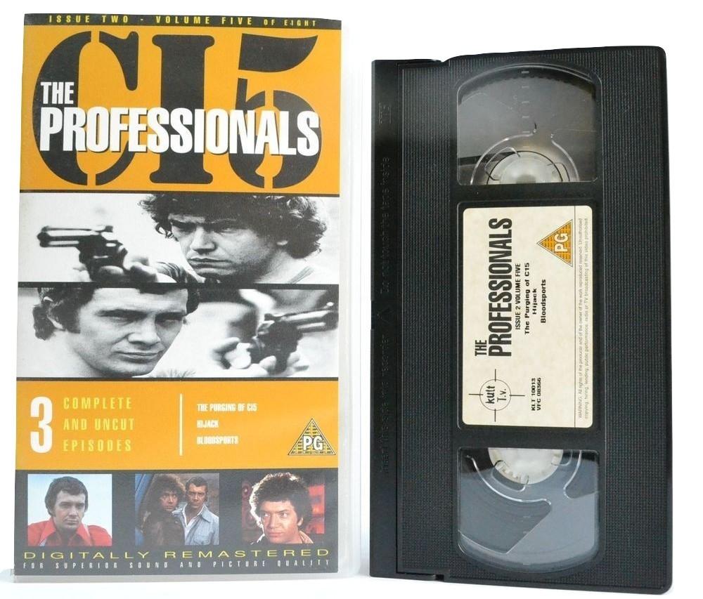 The Professionals: Uncut - The Purging Of CI5 - Hijack - Bloodsports [1978 T.V.] VHS-