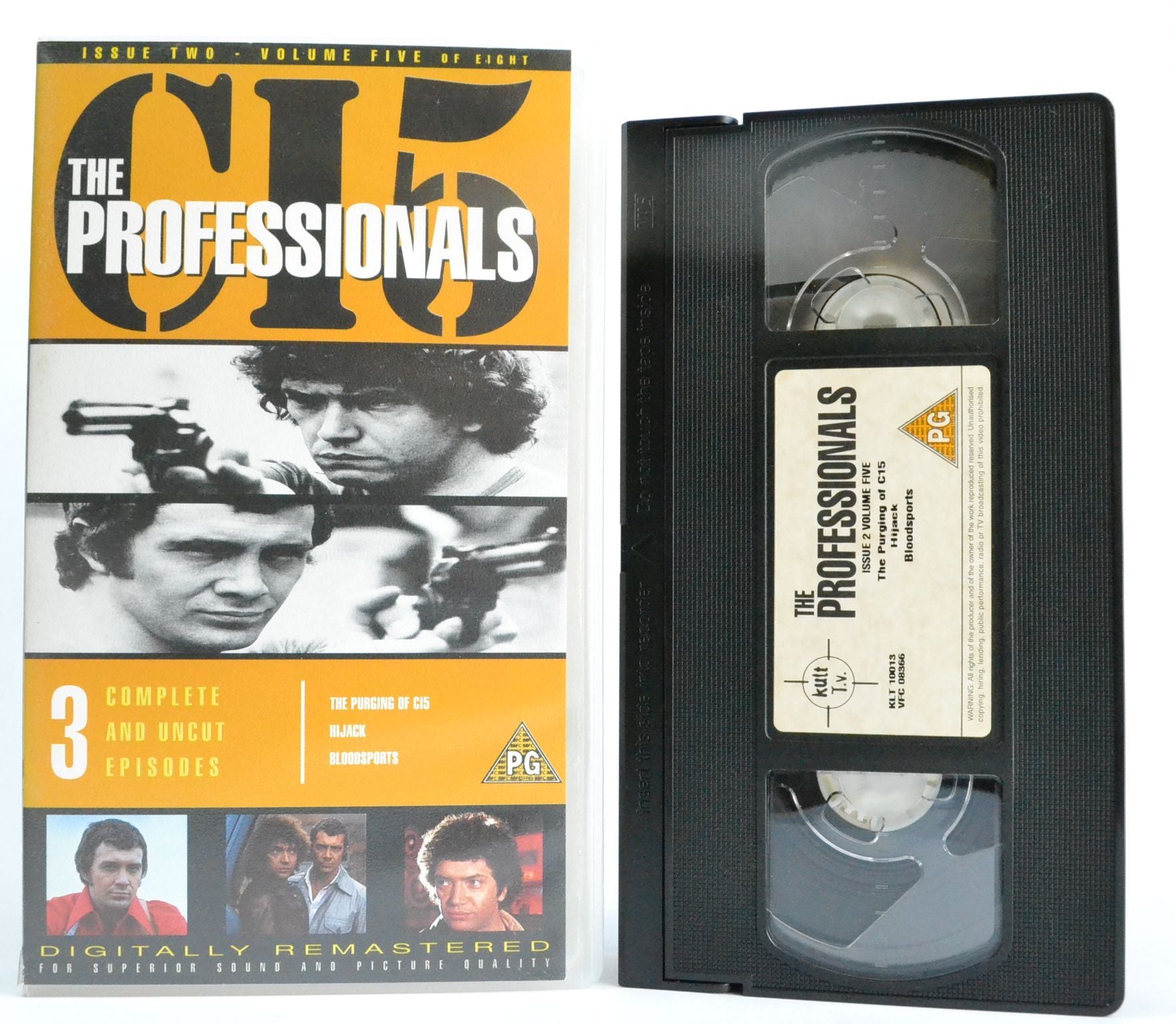 The Professionals: Uncut - The Purging Of CI5 - Hijack - Bloodsports [1978 T.V.] VHS-