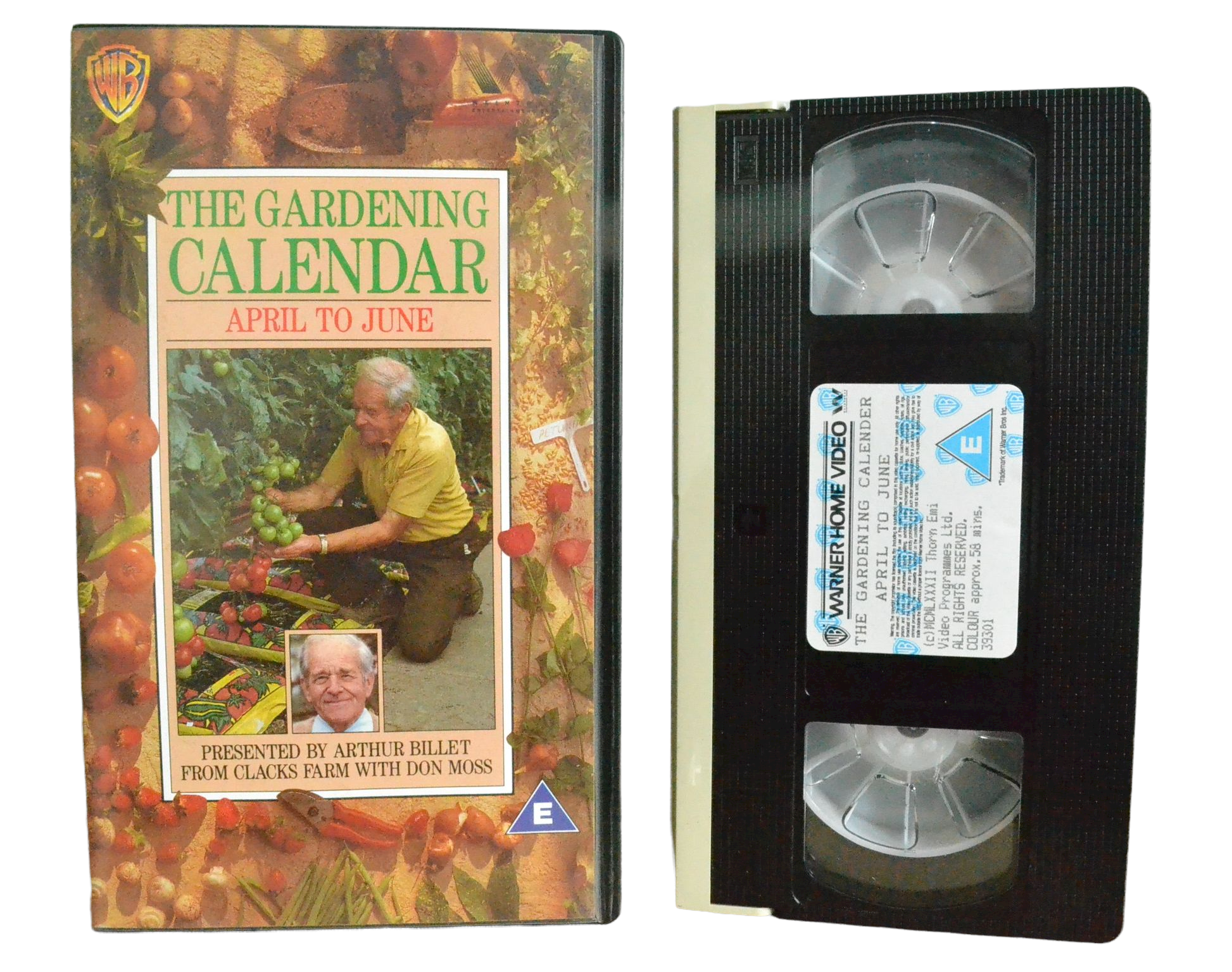 The Gardening - April To June - Warner Home Video - Vintage - Pal VHS-