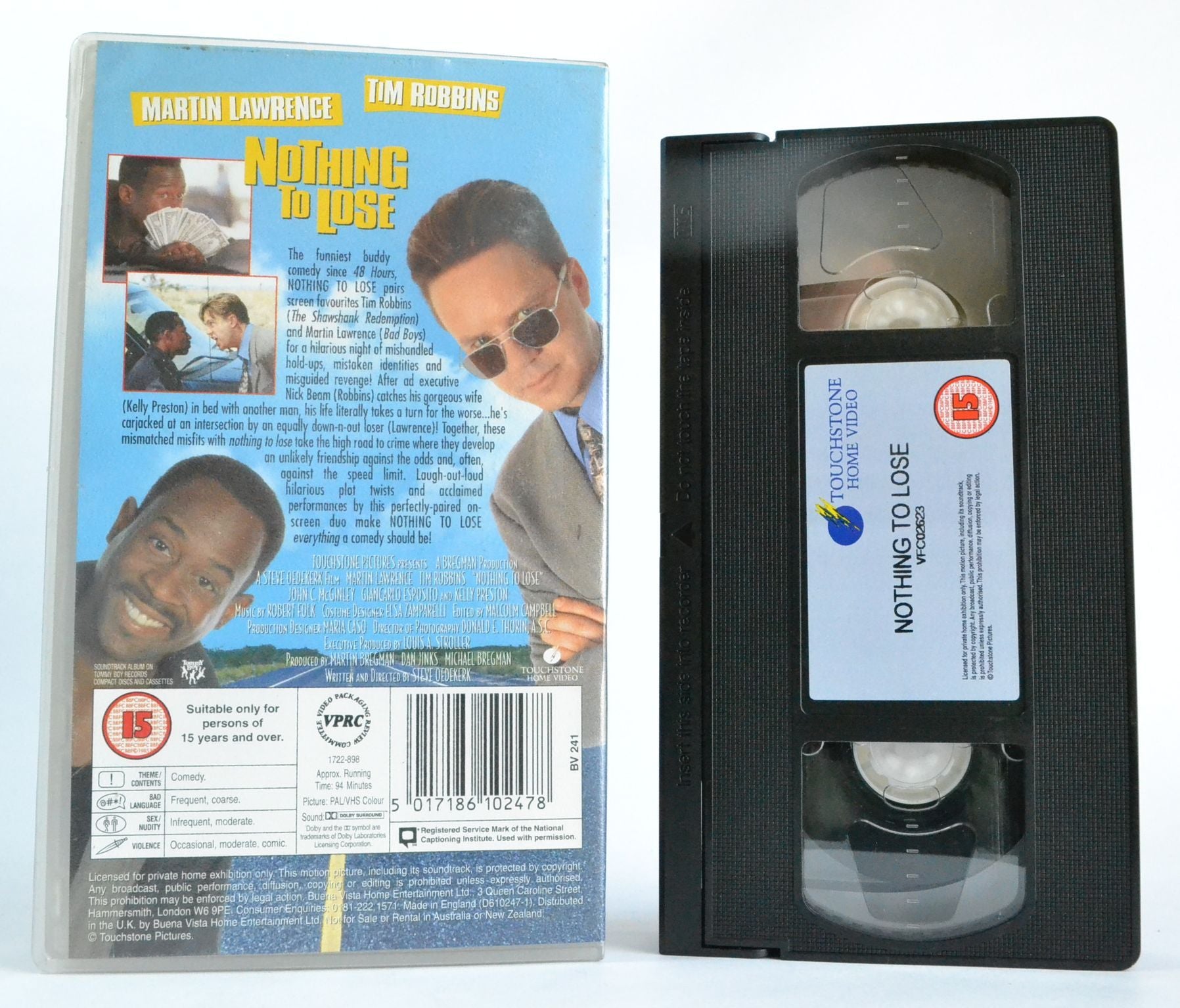 Nothing To Lose: Martin Lawrence & Tim Robbins (Buddy-Comedy-Max-Out) VHS-