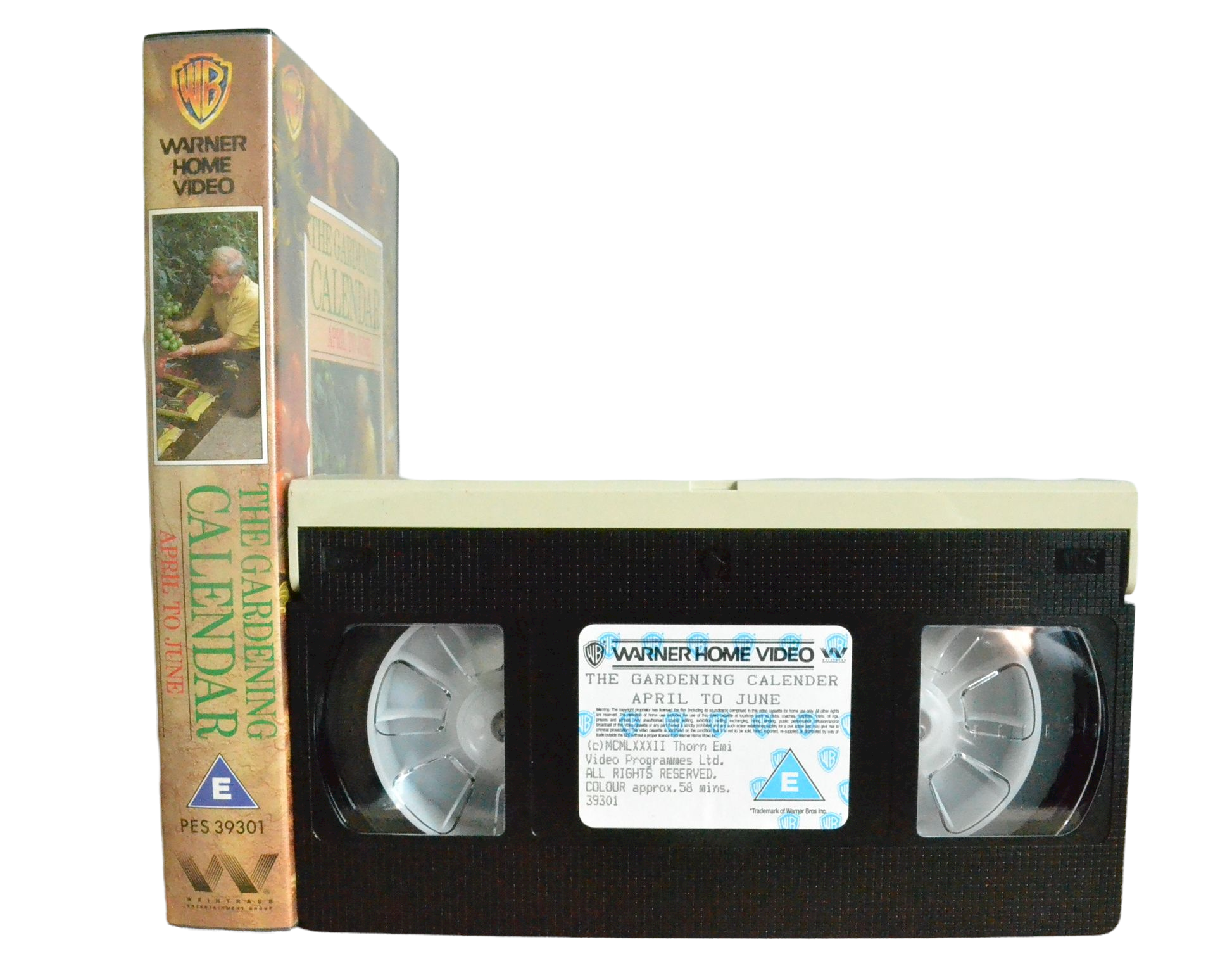 The Gardening - April To June - Warner Home Video - Vintage - Pal VHS-