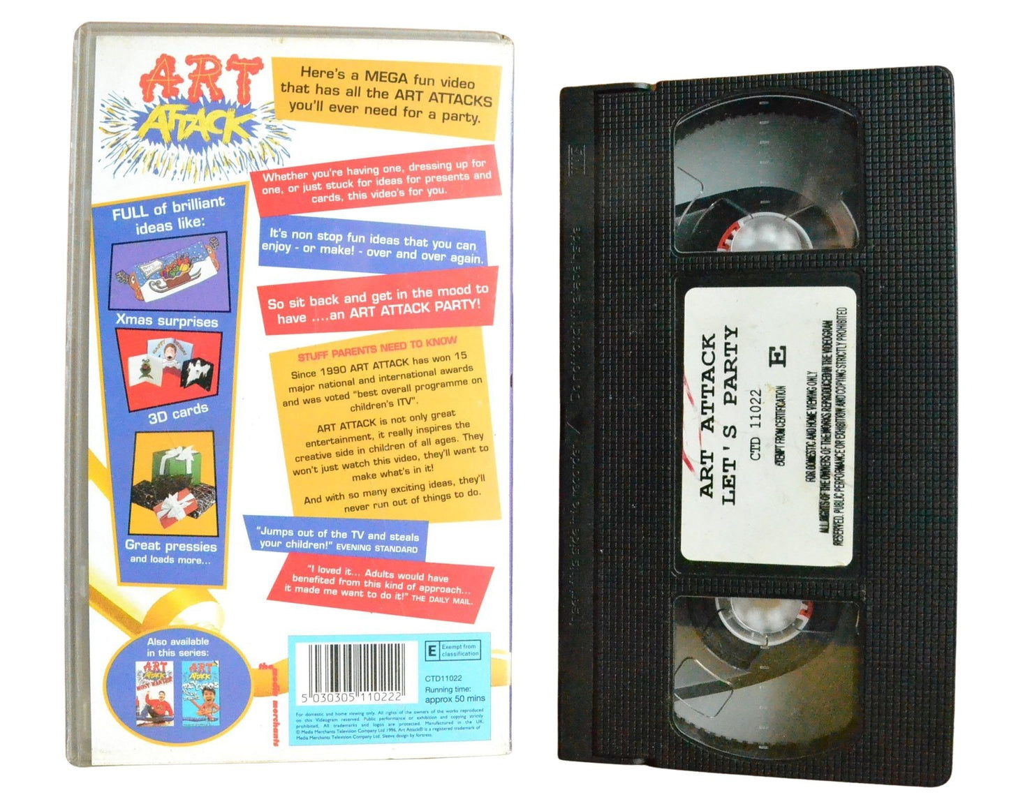 Art Attack Let's Party - Children’s - Pal VHS-