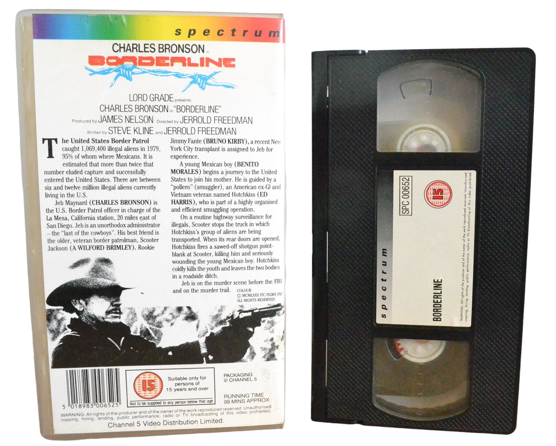 Border line - Charles Bronson - Spectrum - SPC00652 - Action - Pal - VHS-