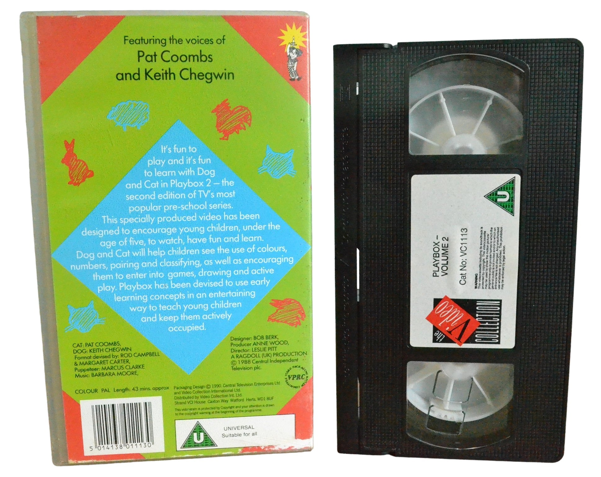 Playbox : Volume 2 - The Video Collection - VC1113 - Children - Pal - VHS  5014138011130 – Golden Class Movies LTD