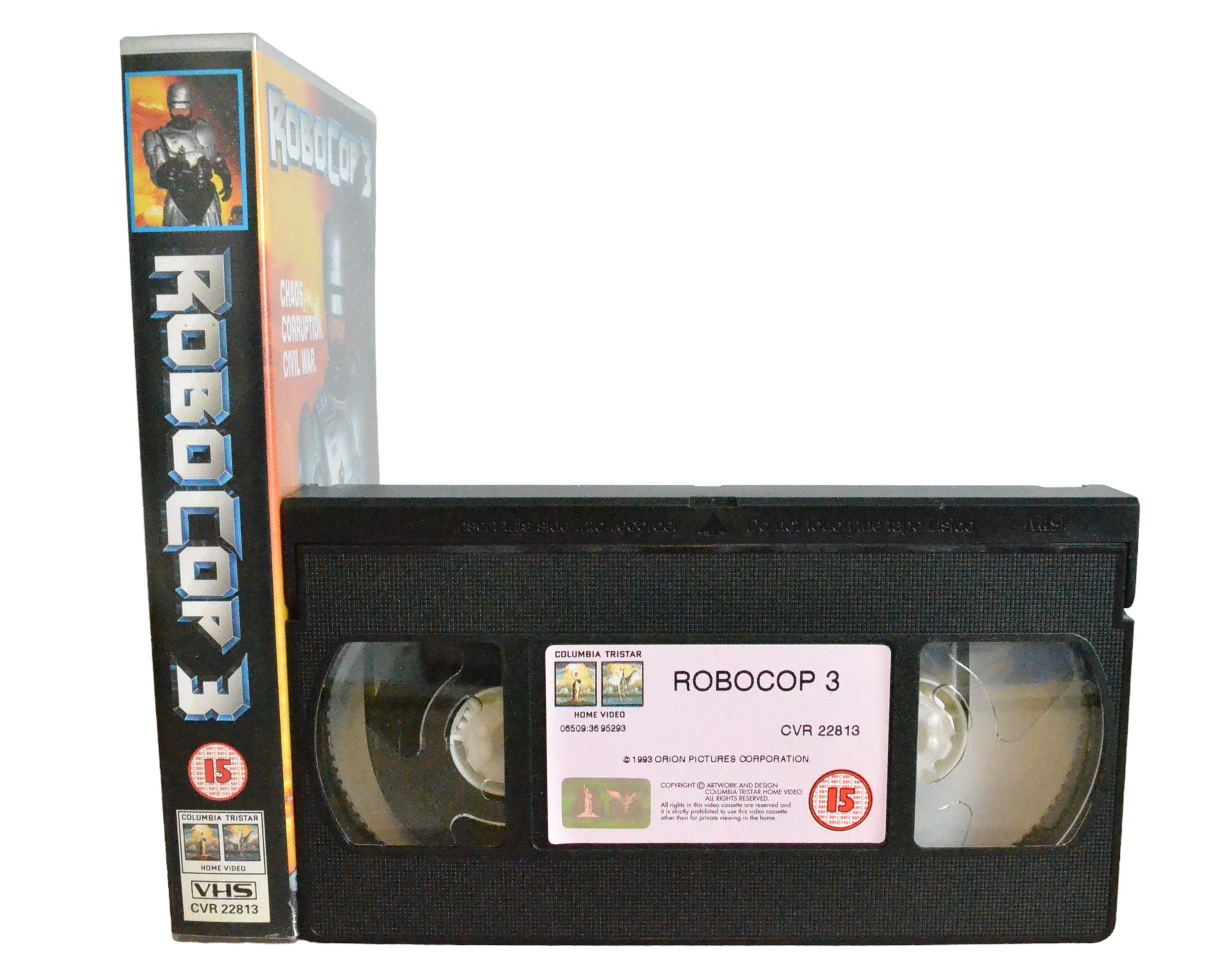 Robocop 3 - Robert John Burke - Columbia Tristar Home Video - CVR22813 - Action - Pal - VHS-