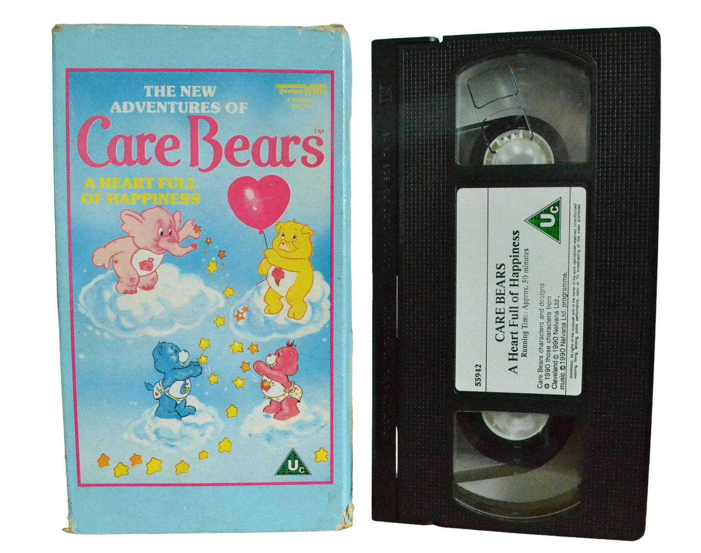 The New Adventures Of Care Bears - A Heart Full Of Happiness - Nelvana - Carton Box - Pal VHS-