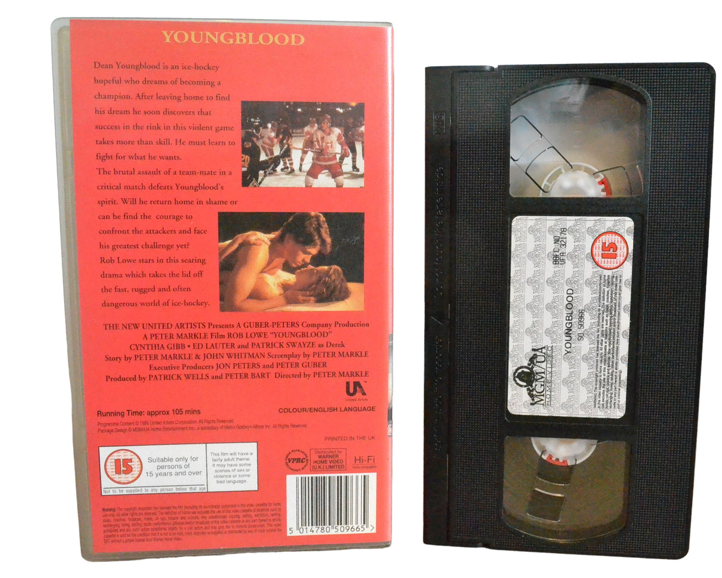 Young Blood - Rob Lowe - MGM/UA Home Video - SO50966 - Action - Pal - VHS-