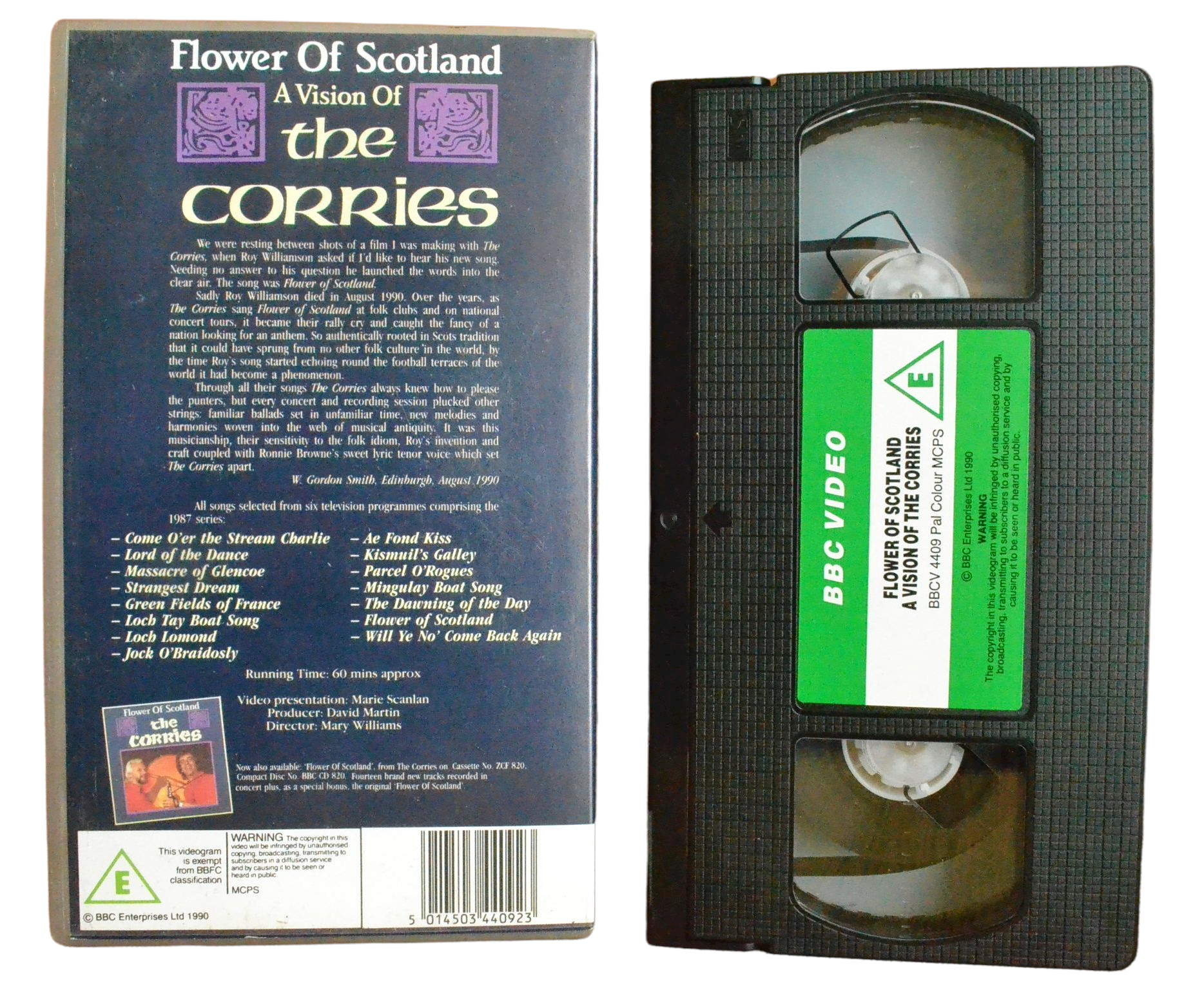 Flower Of Scotland: A Vision Of The Corries - BBC - Music - Pal VHS-