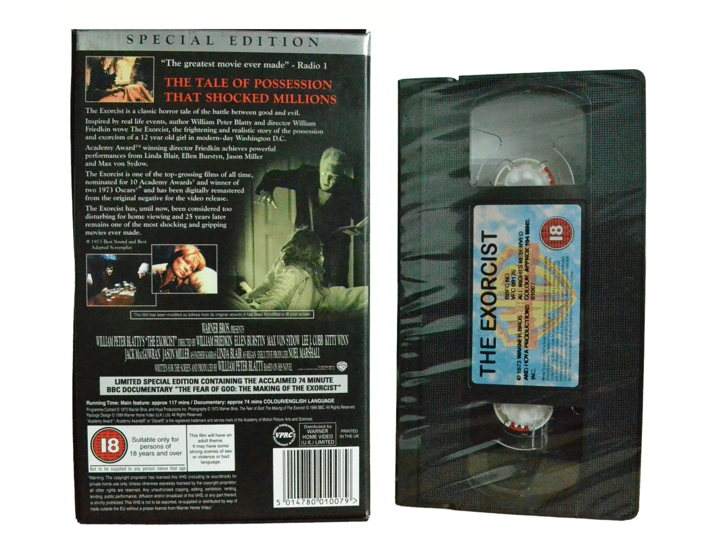 The Exorcist (Special Edition) - Jack MacGowran - Warner Home Video - Brand New Sealed - Pal VHS-