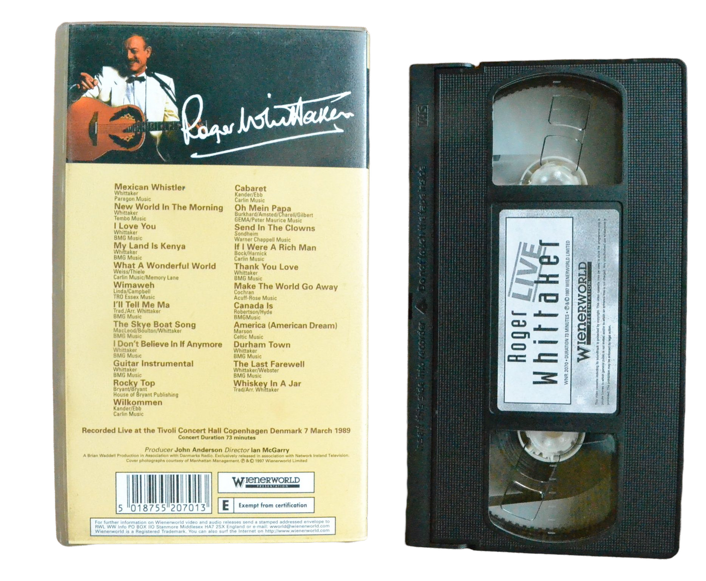 Roger Whittaker Live - WienerWorld Presentation - Music - Pal VHS-