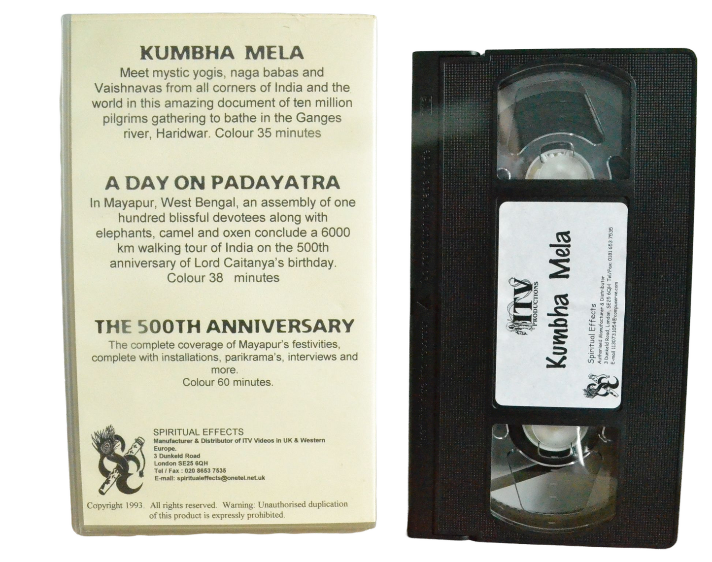 Kumbha Mela - Michelangelo Antonioni - Spiritual Effects - Vintage - Pal VHS-