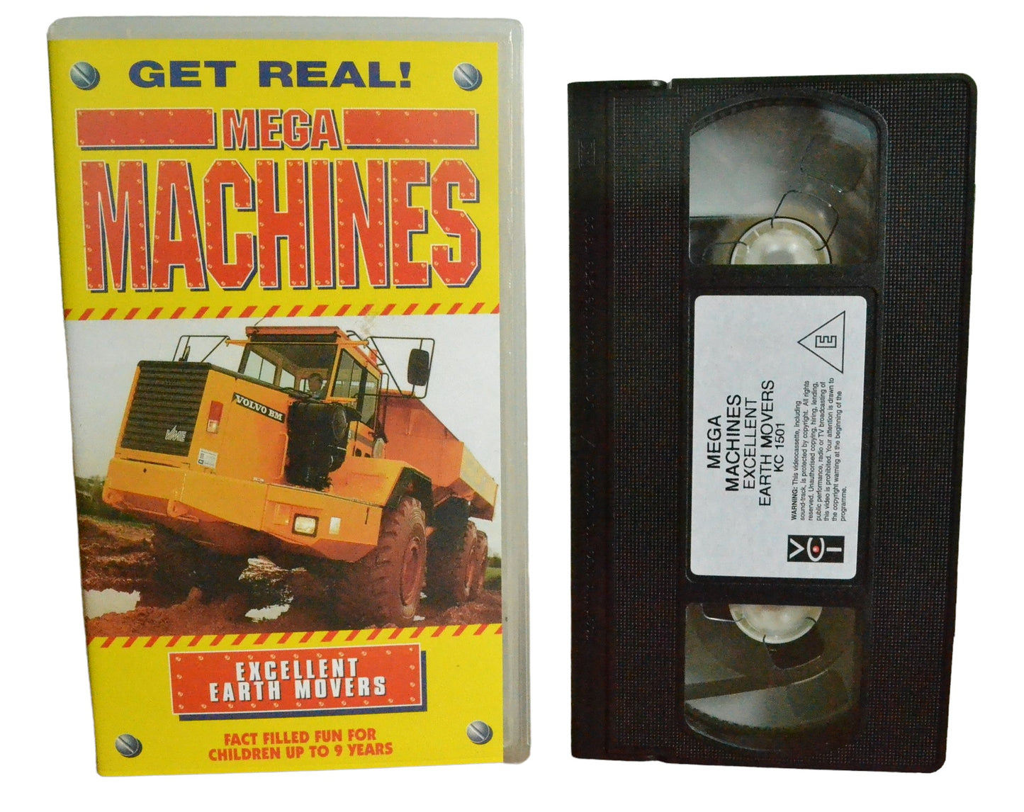 Mega Machines - Excellent Earth Movers - Video Collection International - KC1501 - Children - Pal - VHS-