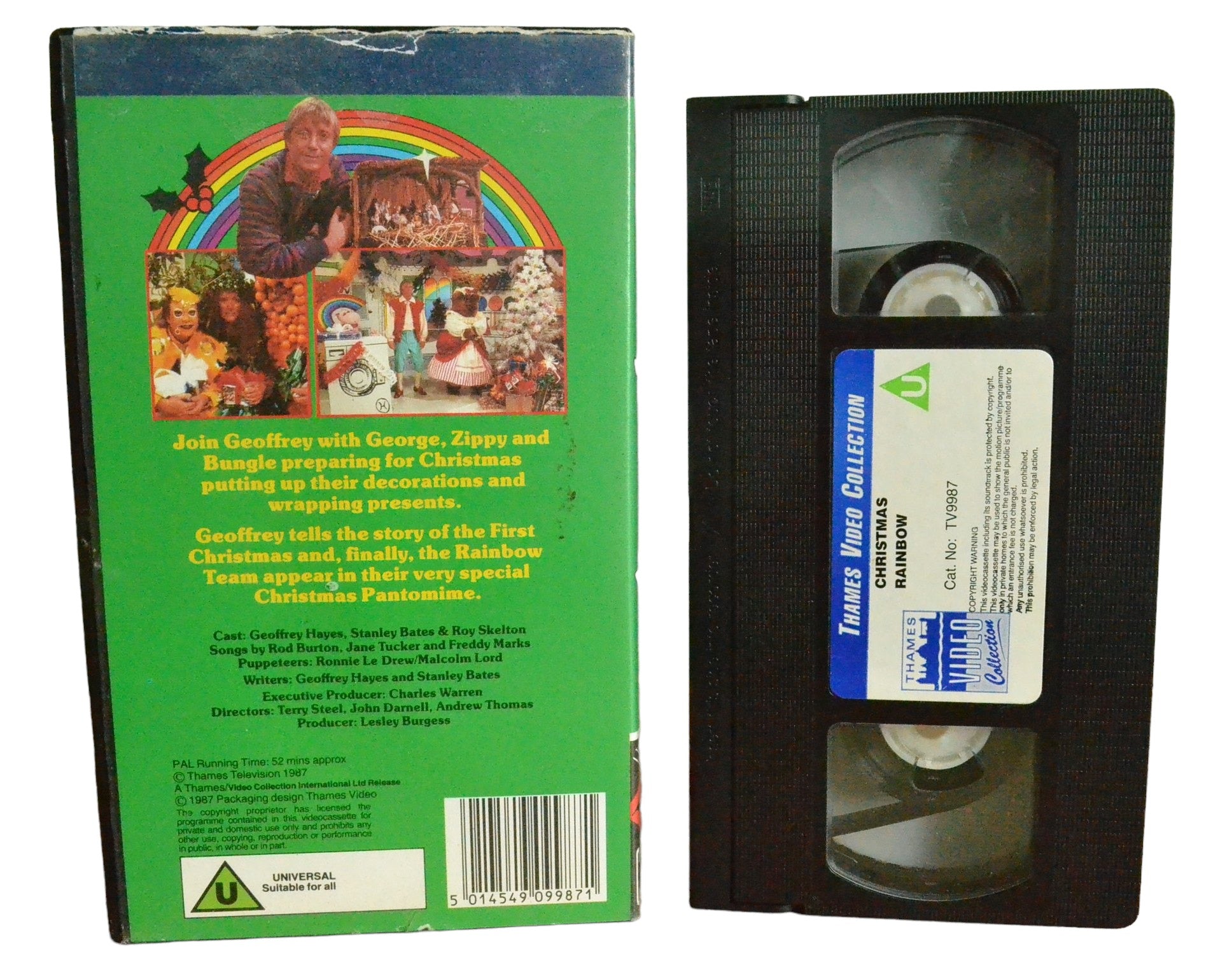 Christmas Rainbow - Geoffrey Hayes - Thames Video Collection - TV9987 - Children - Pal - VHS-