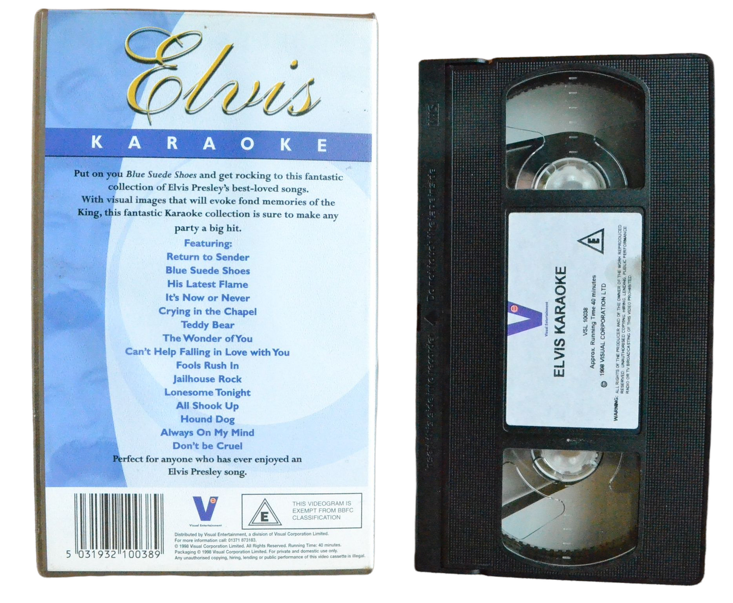 Elvis Karaoke: Sing Like the King - Elvis Presley - Visual Entertainment - Music - Pal VHS-