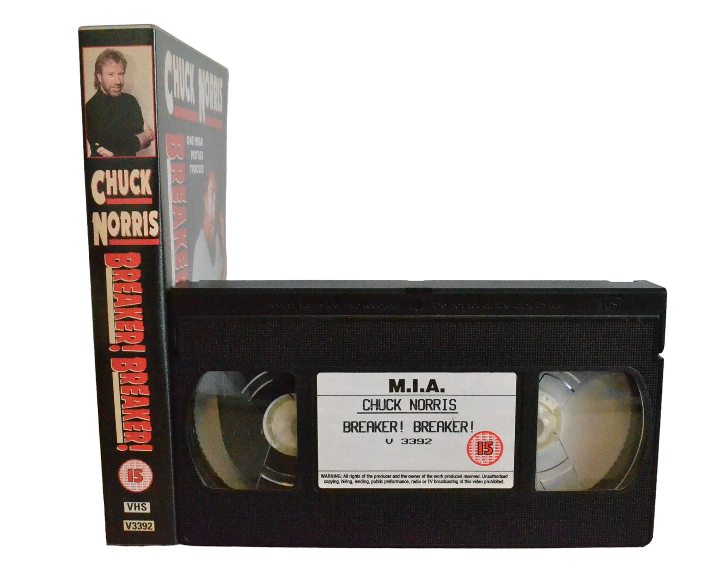 Chuck Norris Breaker! Breaker! - Chuck Norris - M.I.A. Video - V3392 - Action - Pal - VHS-