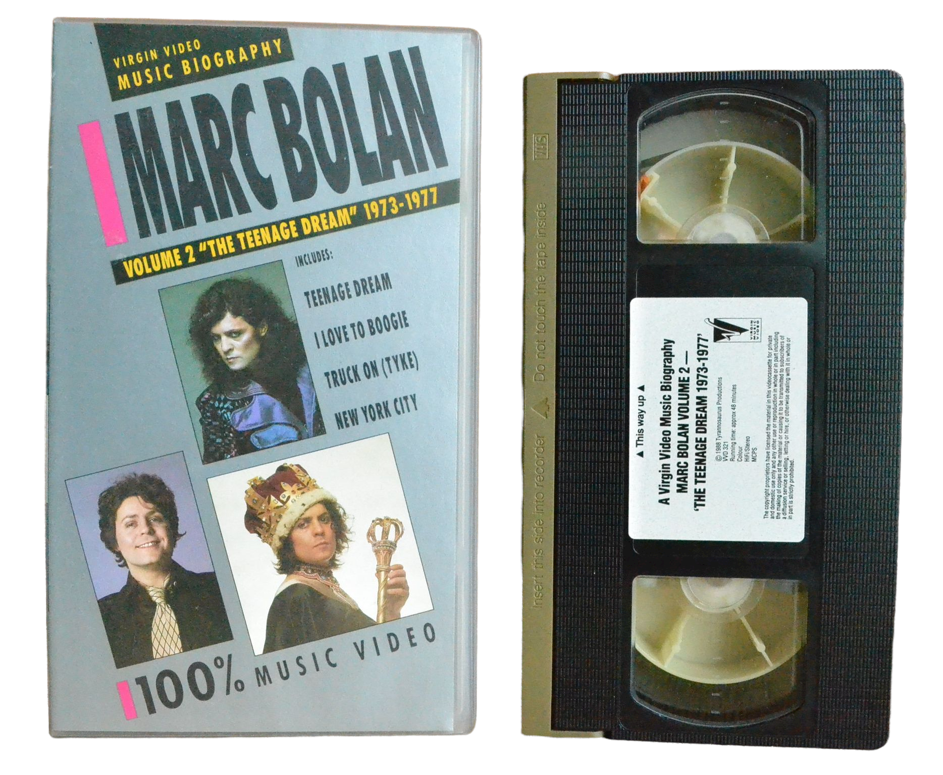 Marc Bolan Volume 2 - 'The Teenage Dream 1973-1977' - Marc Bolan - Virgin Music Video - Music - Pal VHS-