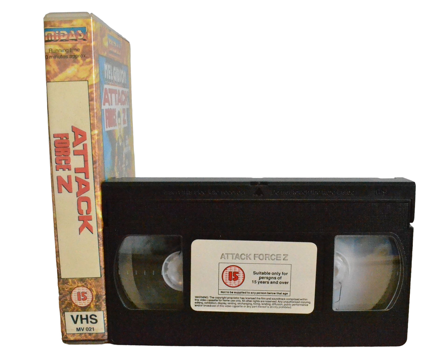 Attack Force Z - Sam Neill - Midas Video - MV021 - Action - Pal - VHS-