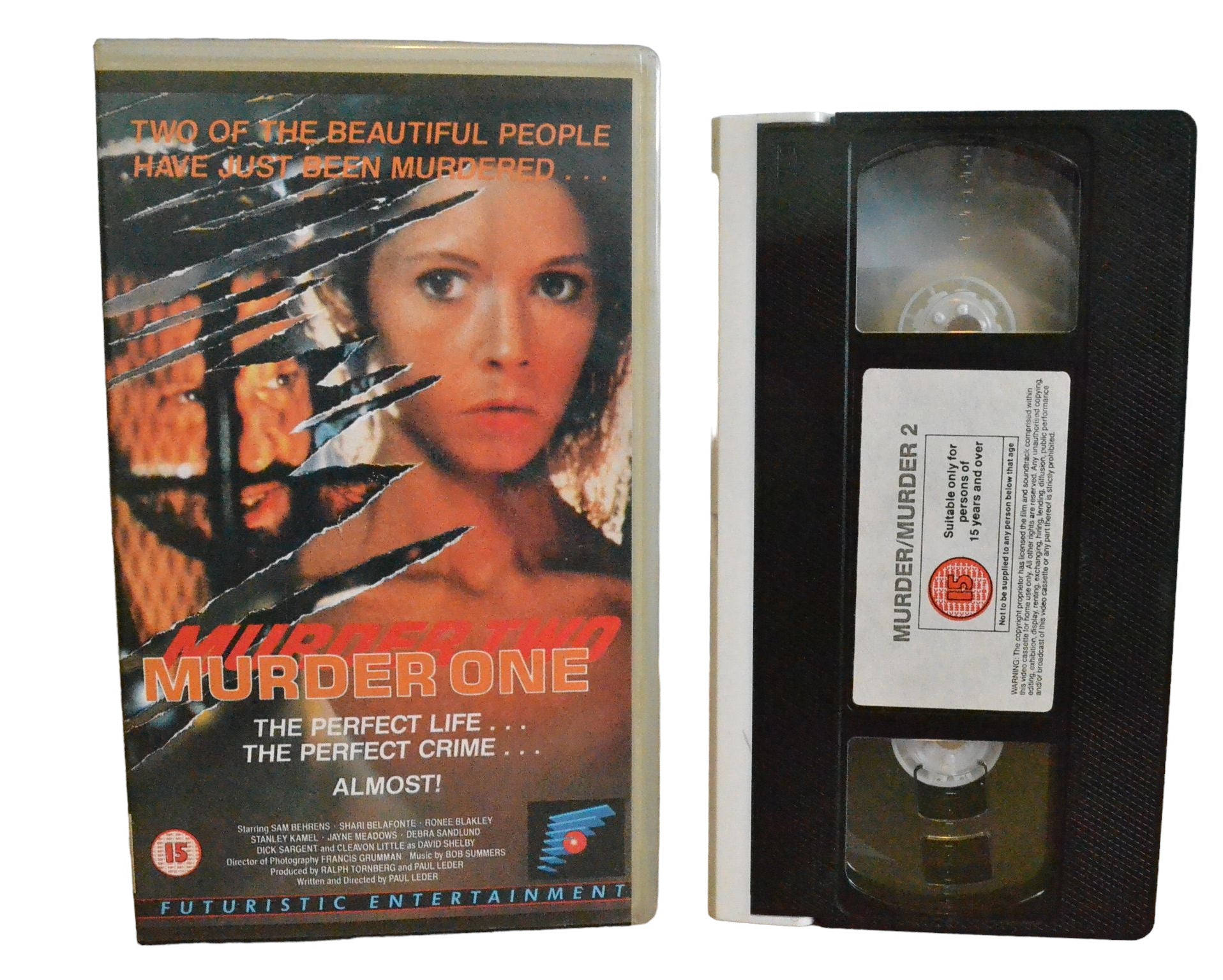 Murder One/Murder Two - Sam Behrens - Futuristic Entertainment - FE123 - Action - Pal - VHS-