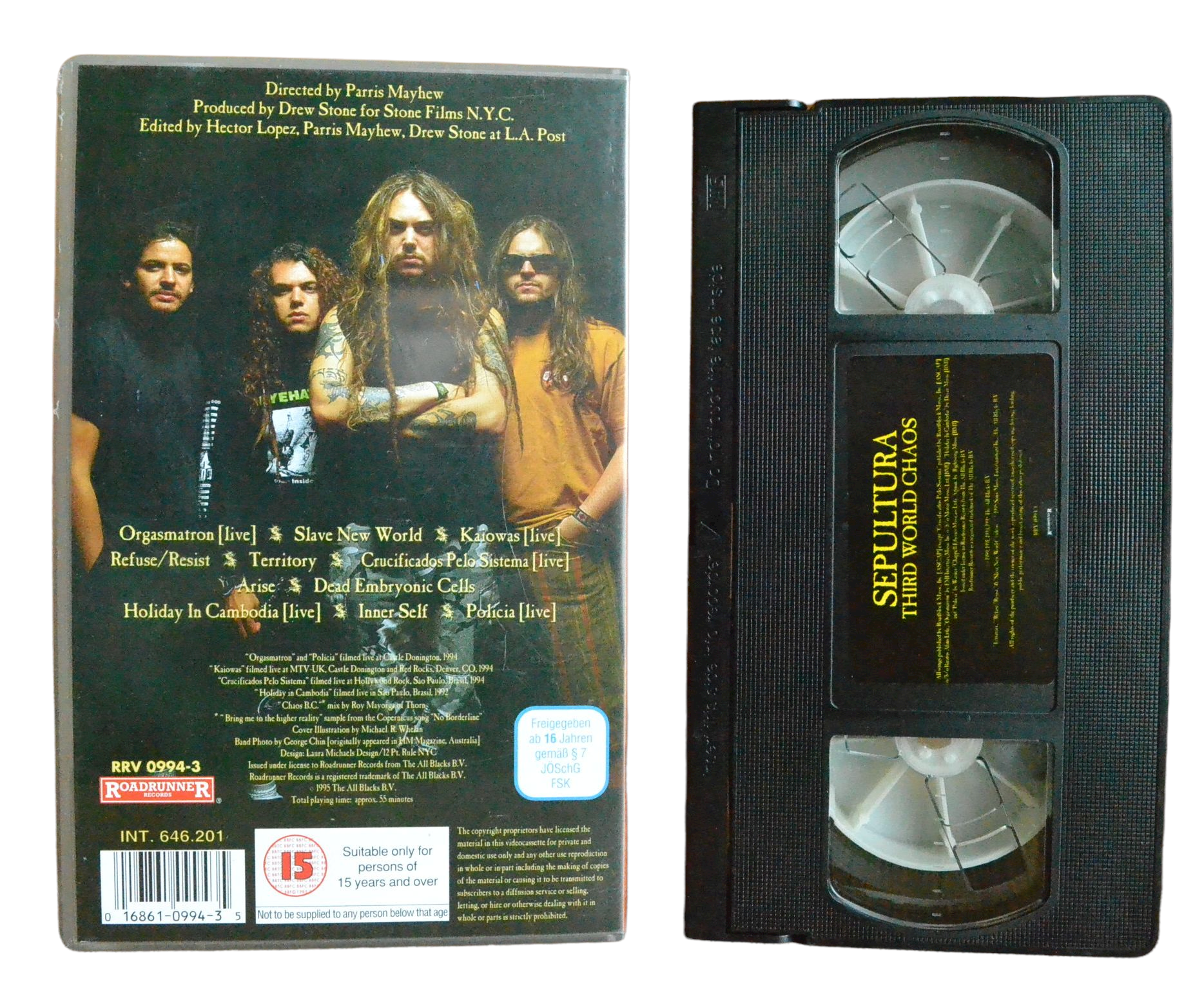 Sepultura: Third World Chaos - Max Cavalera - Roadrunner - Music - Pal VHS-