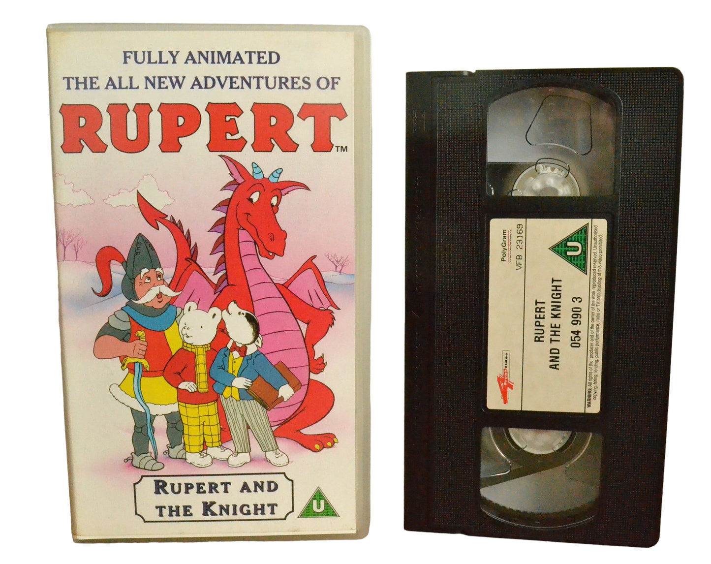 The All New Adventures of Rupert - Rupert and The Knight - PolyGram Video - 549903 - Children - Pal - VHS-