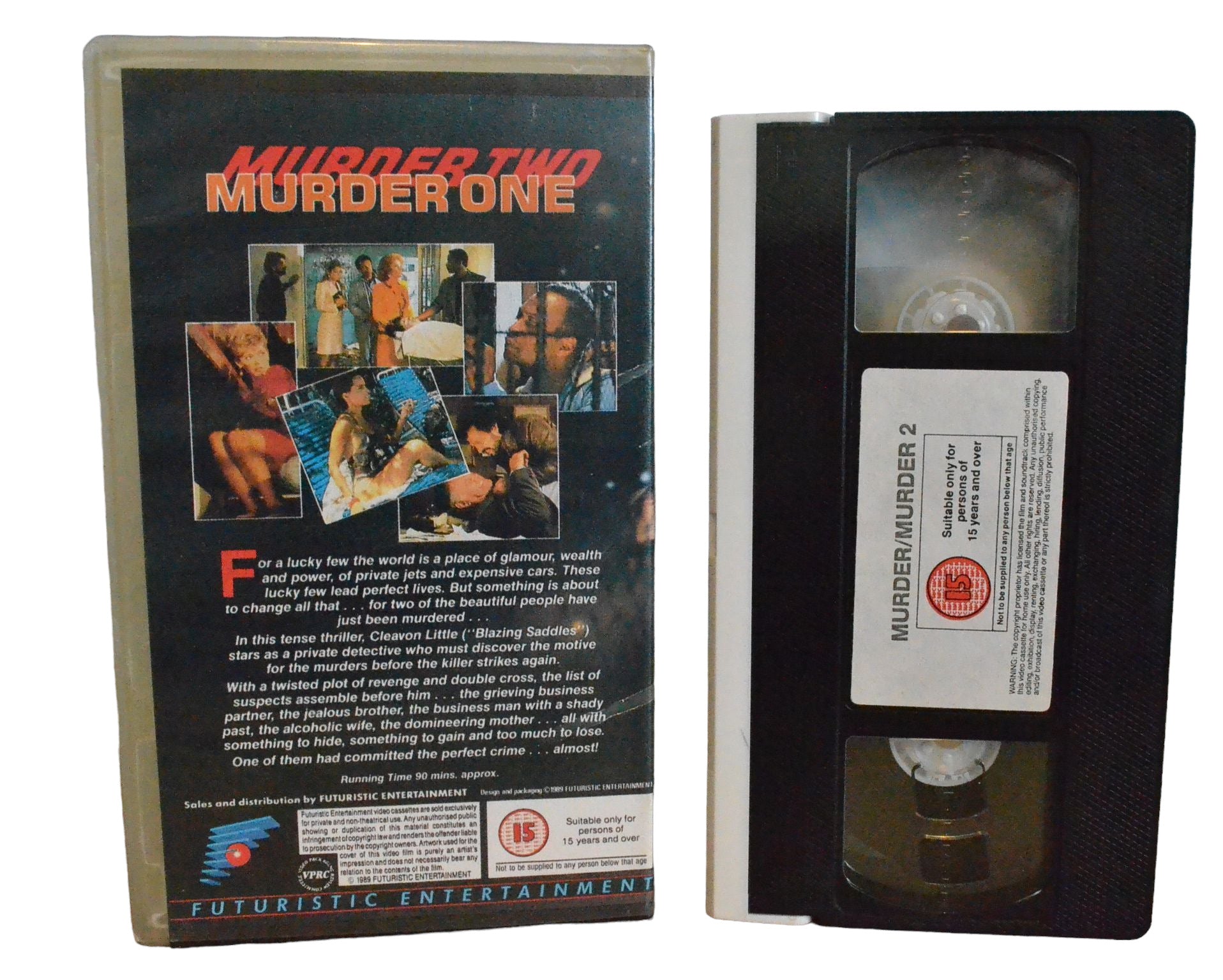 Murder One/Murder Two - Sam Behrens - Futuristic Entertainment - FE123 - Action - Pal - VHS-