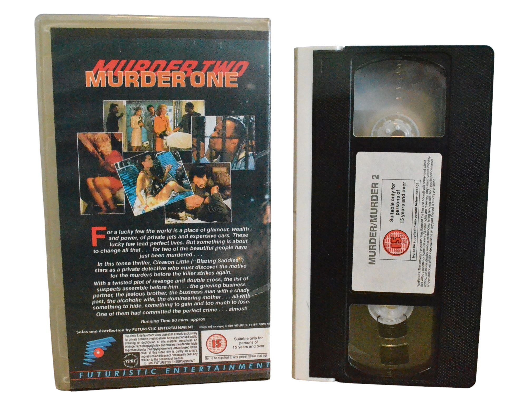 Murder One/Murder Two - Sam Behrens - Futuristic Entertainment - FE123 - Action - Pal - VHS-