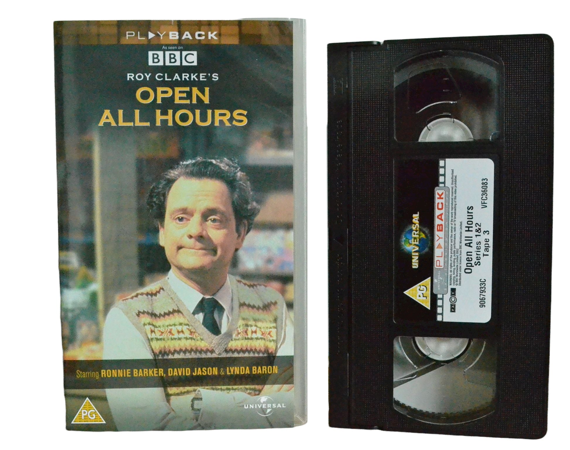 Roy Clarke's Open All Hours Series 1 & 2 - Tape 3 - Ronnie Barker - Play Back - Comedy - Pal VHS-