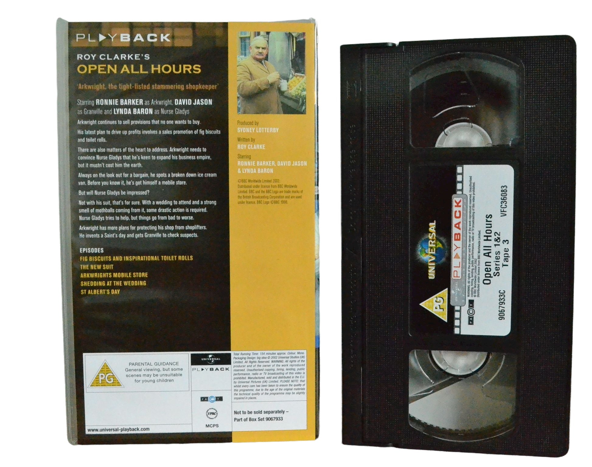 Roy Clarke's Open All Hours Series 1 & 2 - Tape 3 - Ronnie Barker - Play Back - Comedy - Pal VHS-