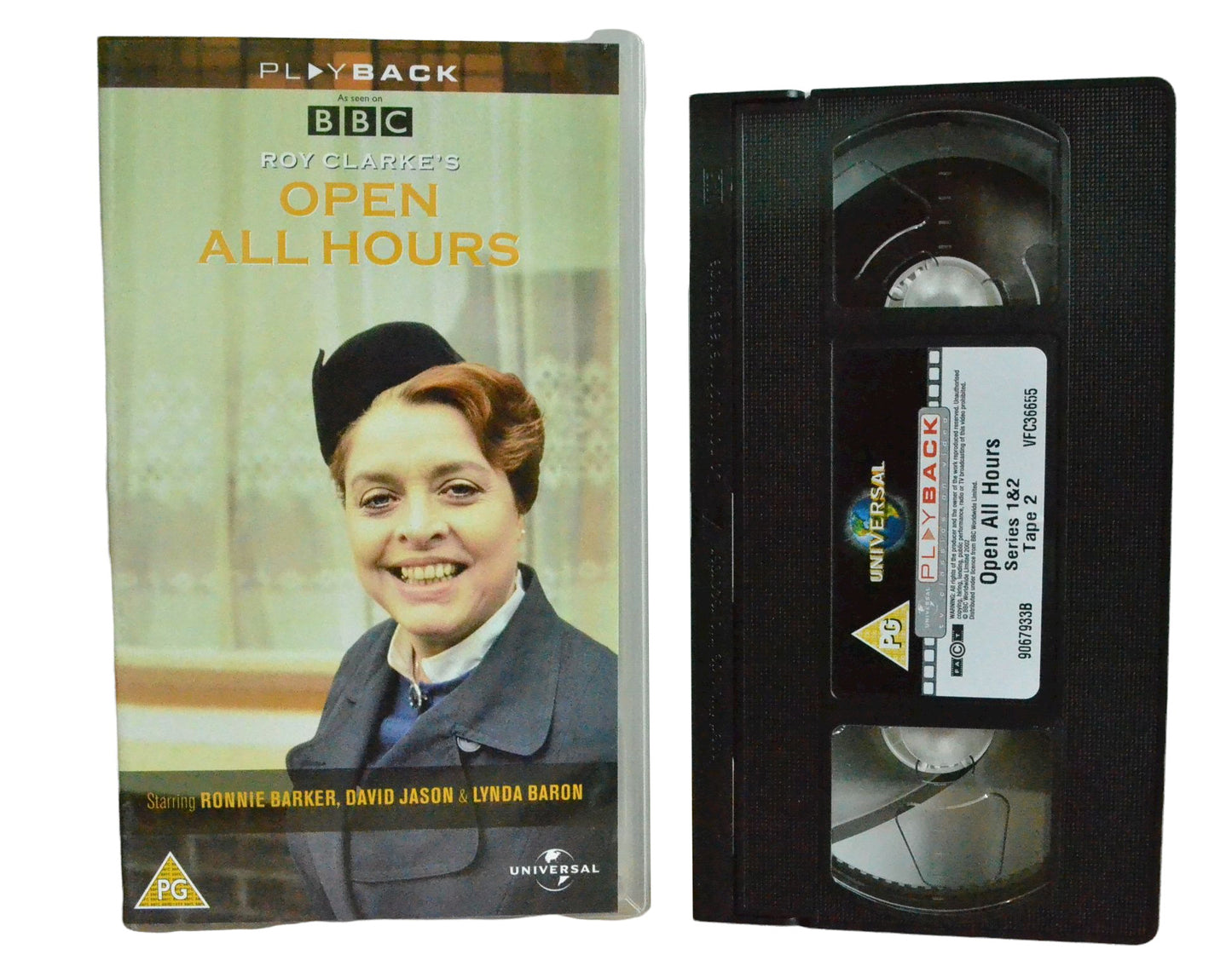 Roy Clarke's Open All Hours Series 1 & 2 - Tape 2 - Ronnie Barker - Play Back - Comedy - Pal VHS-