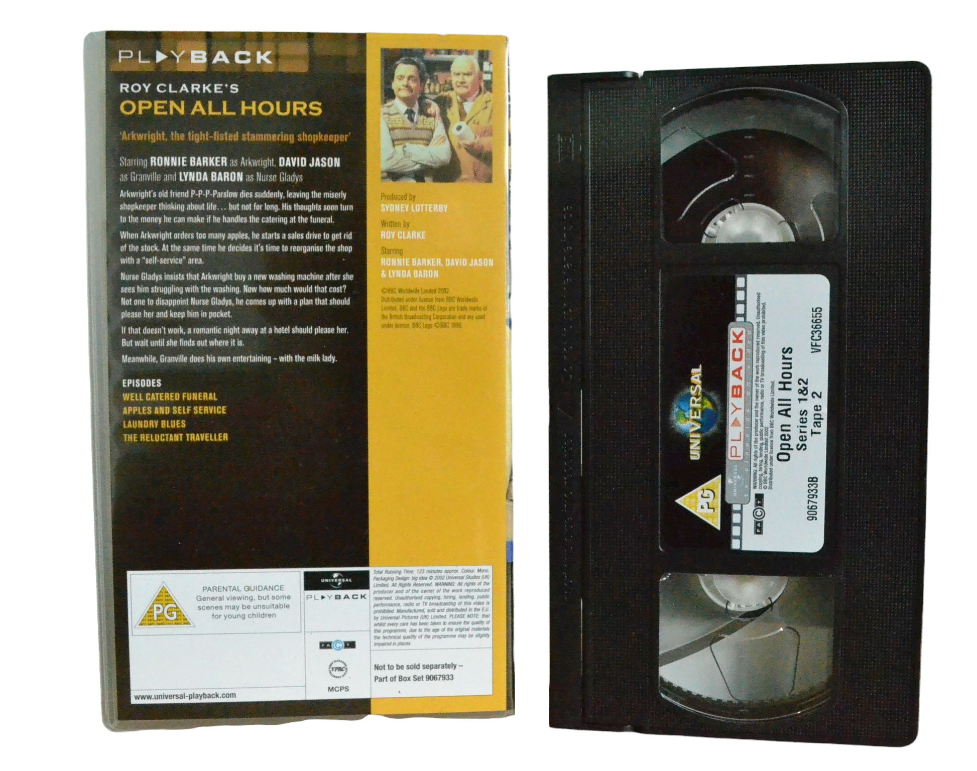 Roy Clarke's Open All Hours Series 1 & 2 - Tape 2 - Ronnie Barker - Play Back - Comedy - Pal VHS-