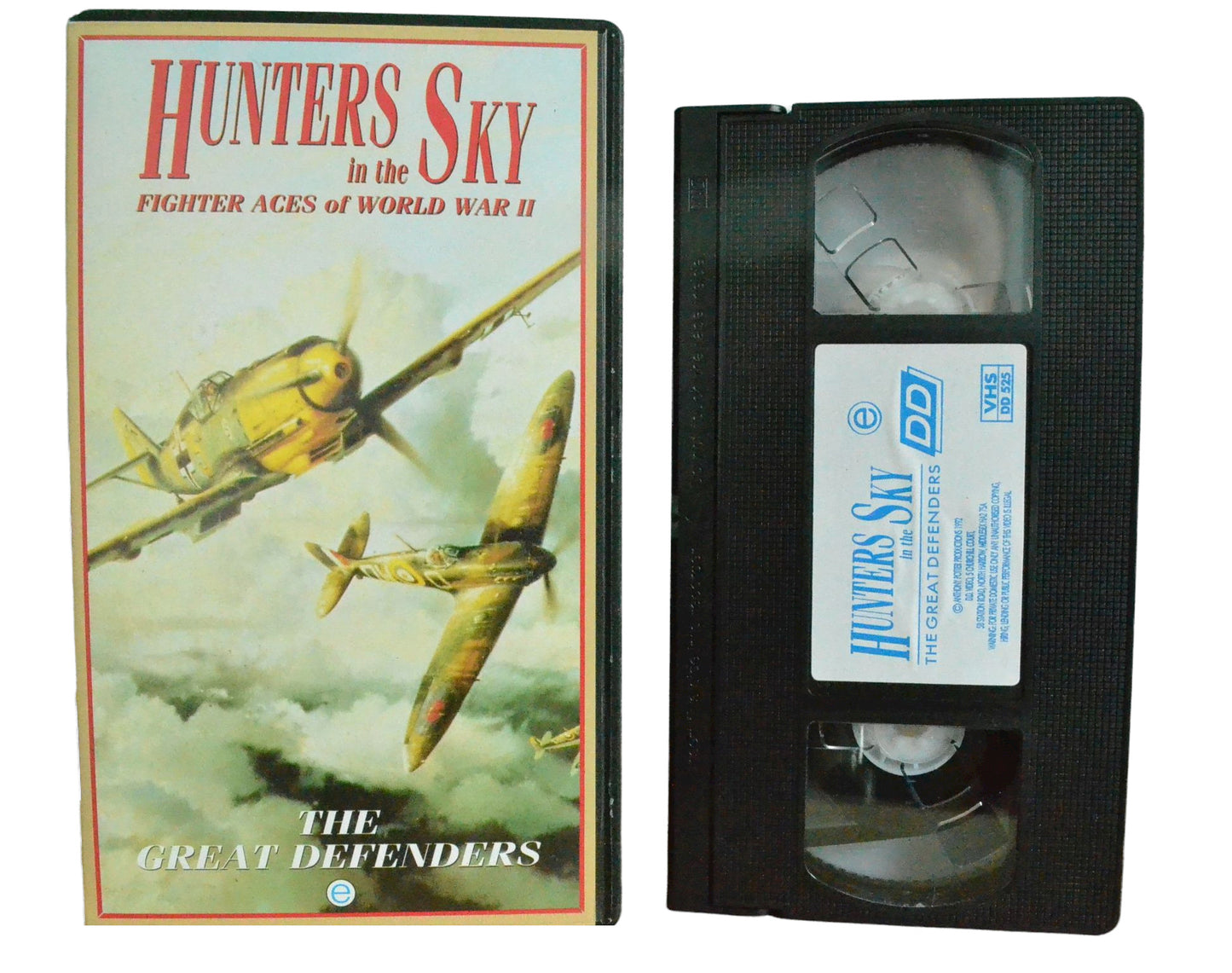 Hunters In The Sky Fighter Aces of World War II - DD Video - Vintage - Pal VHS-