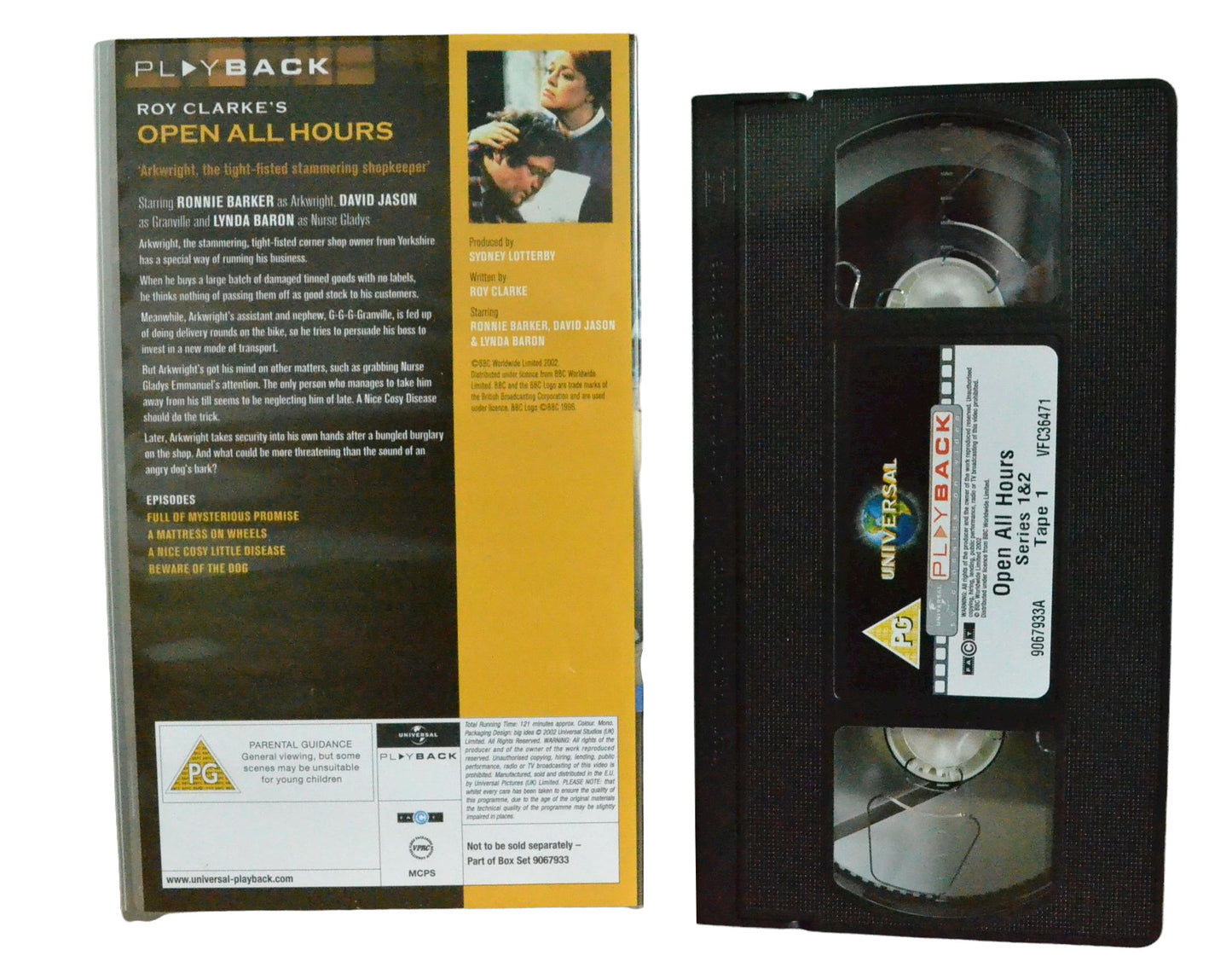 Roy Clarke's Open All Hours Series 1 & 2 - Tape 1 - Ronnie Barker - Play Back - Comedy - Pal VHS-