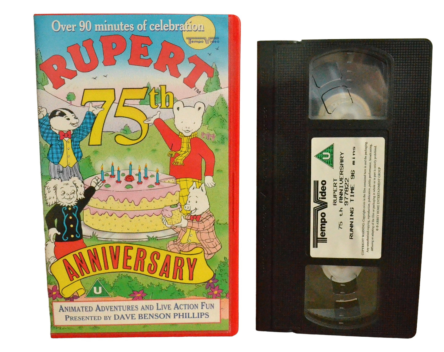 Rupert 75th Anniversary - Tempo Video - 977822 - Children - Pal - VHS-