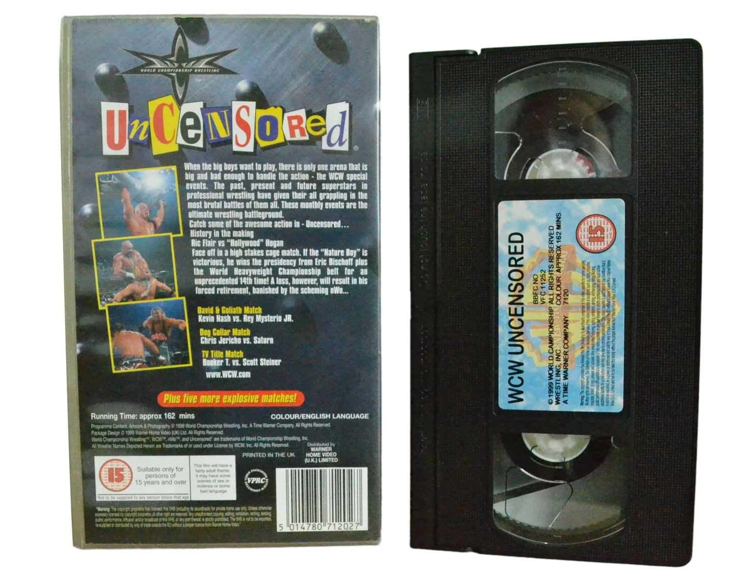 WCW Uncensored - Warner Home Video - Wrestling - Pal VHS-