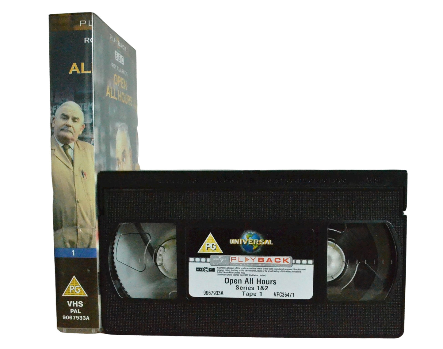 Roy Clarke's Open All Hours Series 1 & 2 - Tape 1 - Ronnie Barker - Play Back - Comedy - Pal VHS-