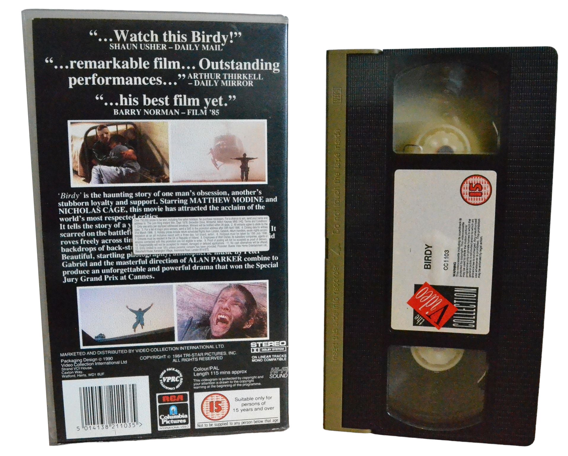 Birdy - Alan Parker - The Video Collection - CC1103 - Drama - Pal - VHS-