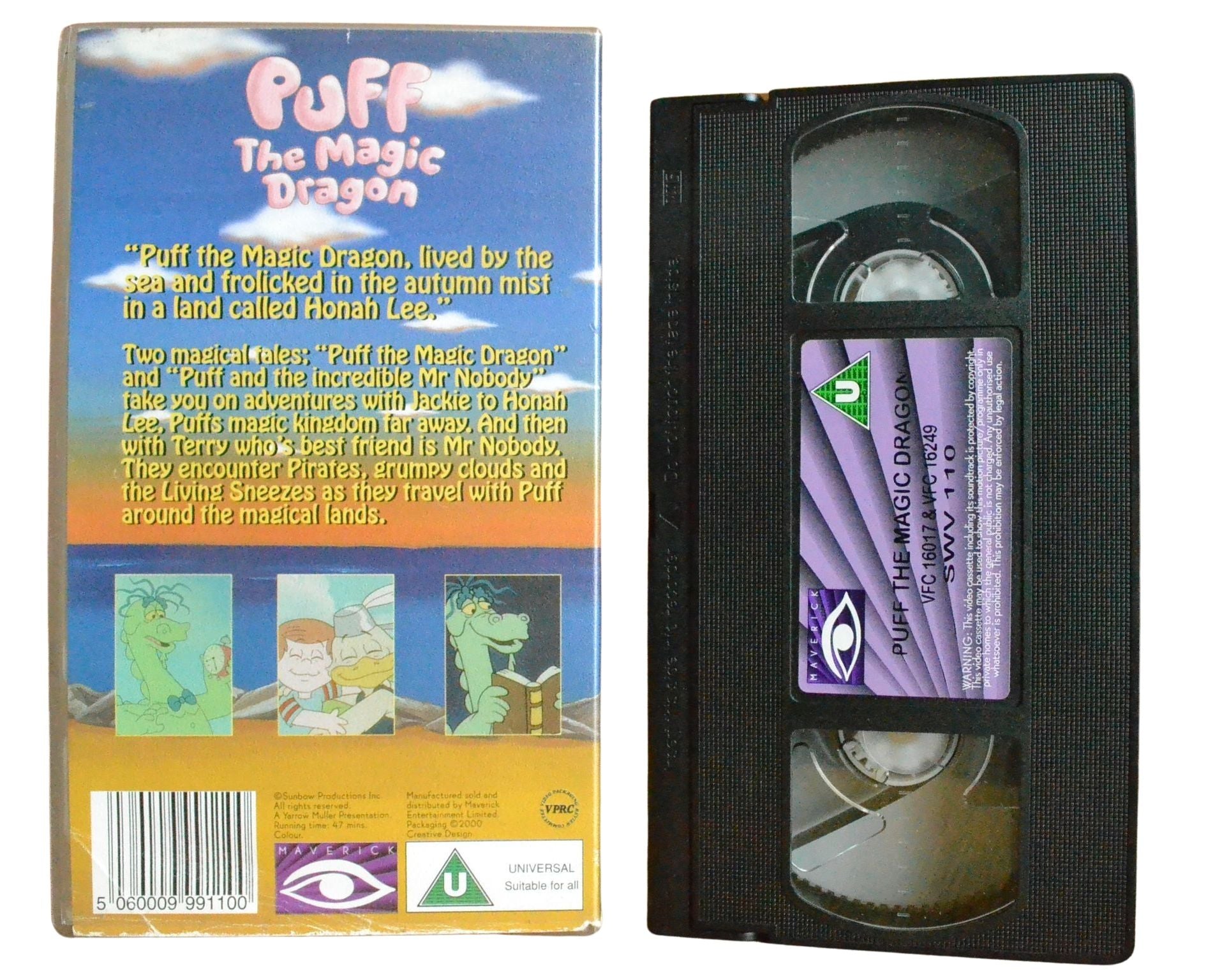 Puff The Magic Dragon - Children’s - Pal VHS-