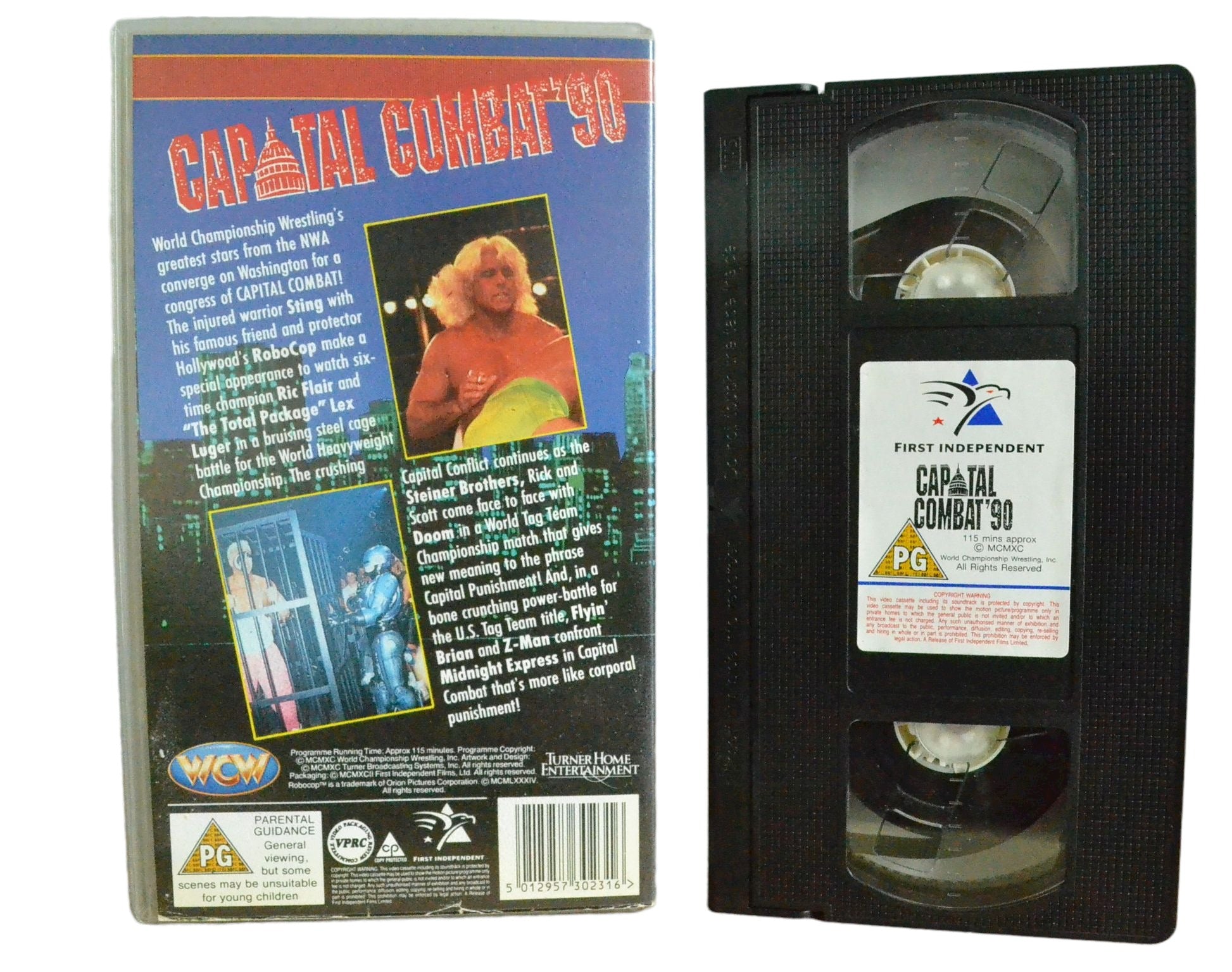 WCW Capital Combat '90 - Turner Home Entertainment - Wrestling - Pal VHS-