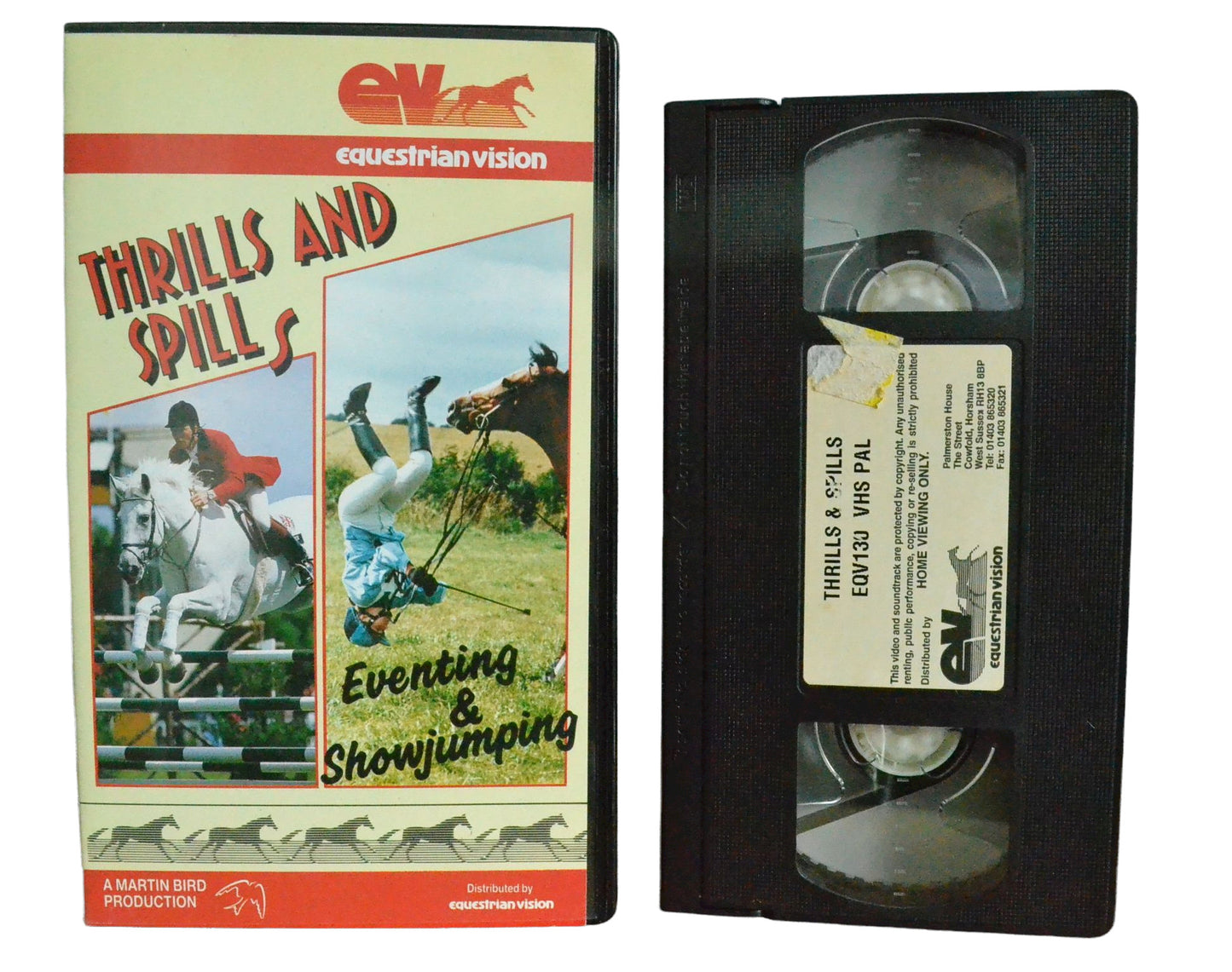 Thrills And Spills - Equestrian Vision - Sports - Pal VHS-
