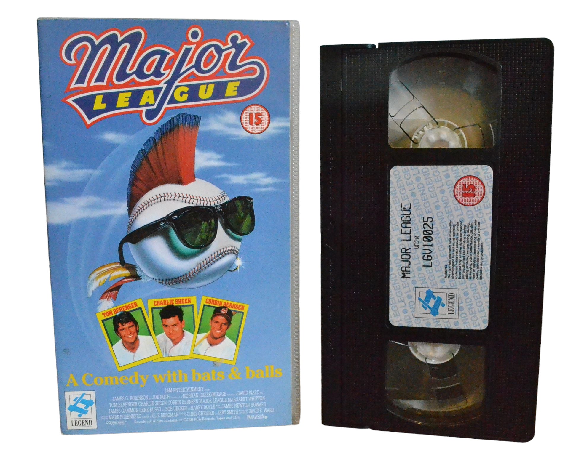 Major League - Tom Berenger - Braveworld - LGV10025 - Drama - Pal - VHS-