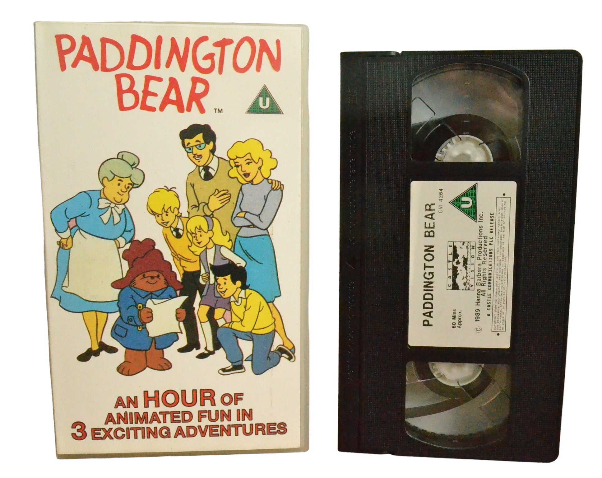 Paddington Bear (3Exciting Adventures) - Castle Vision Intertaiment - CVI4264 - Children - Pal - VHS-