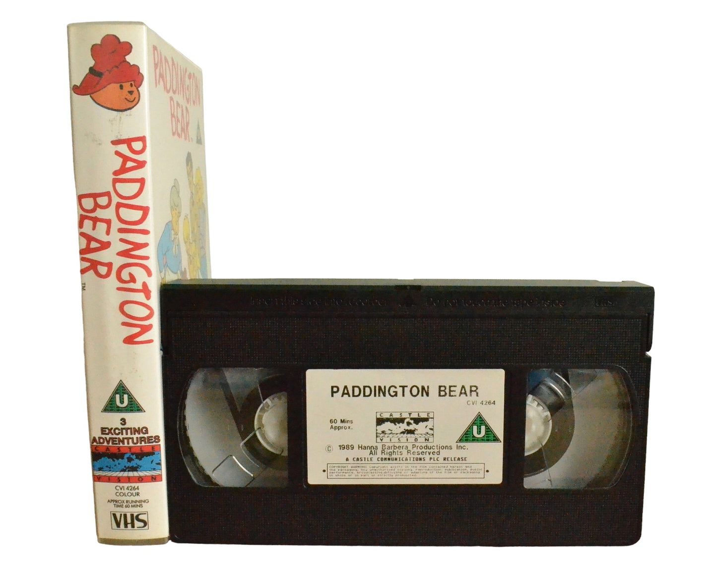 Paddington Bear (3Exciting Adventures) - Castle Vision Intertaiment - CVI4264 - Children - Pal - VHS-