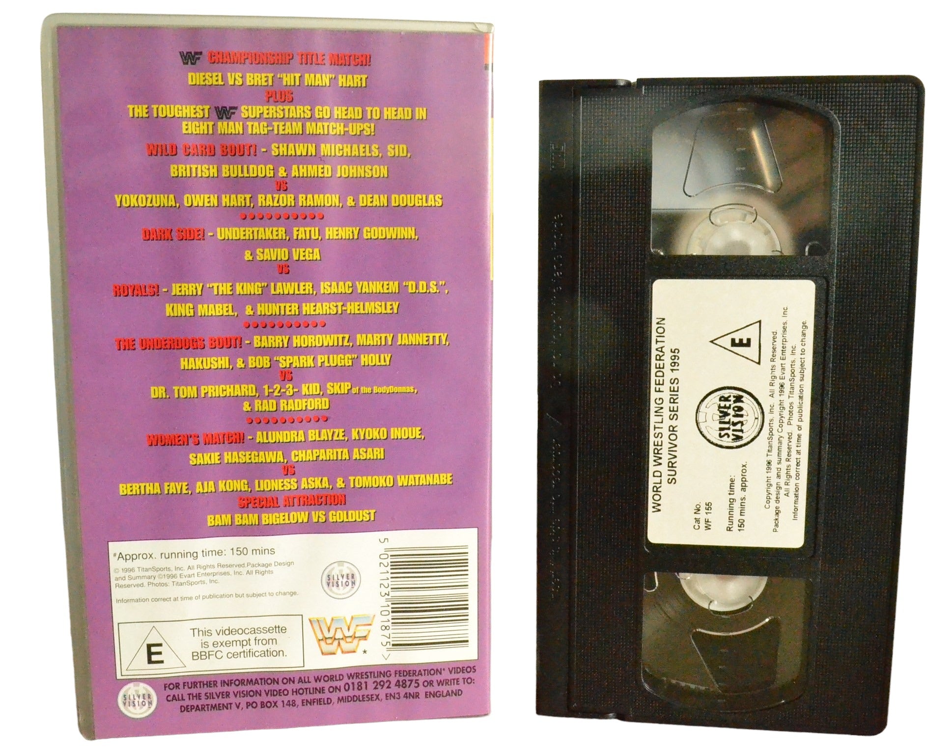 Survivor Series : 1995 - World Wrestling Federation - WF155 - Children - Pal - VHS-