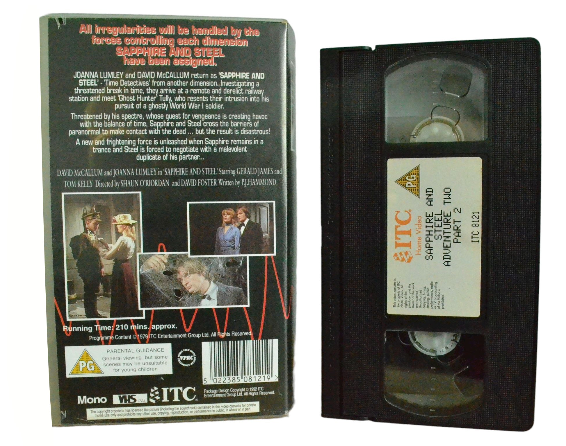 Sapphire And Steel Adventure Two - David McCallum - ITC - Vintage - Pal VHS-