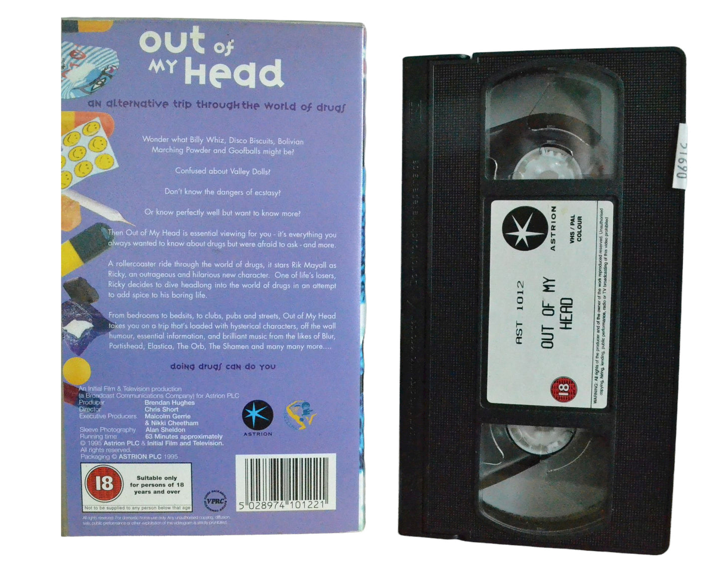 Out of My Head - Rik Mayall - Astrion - Comedy - Pal VHS-