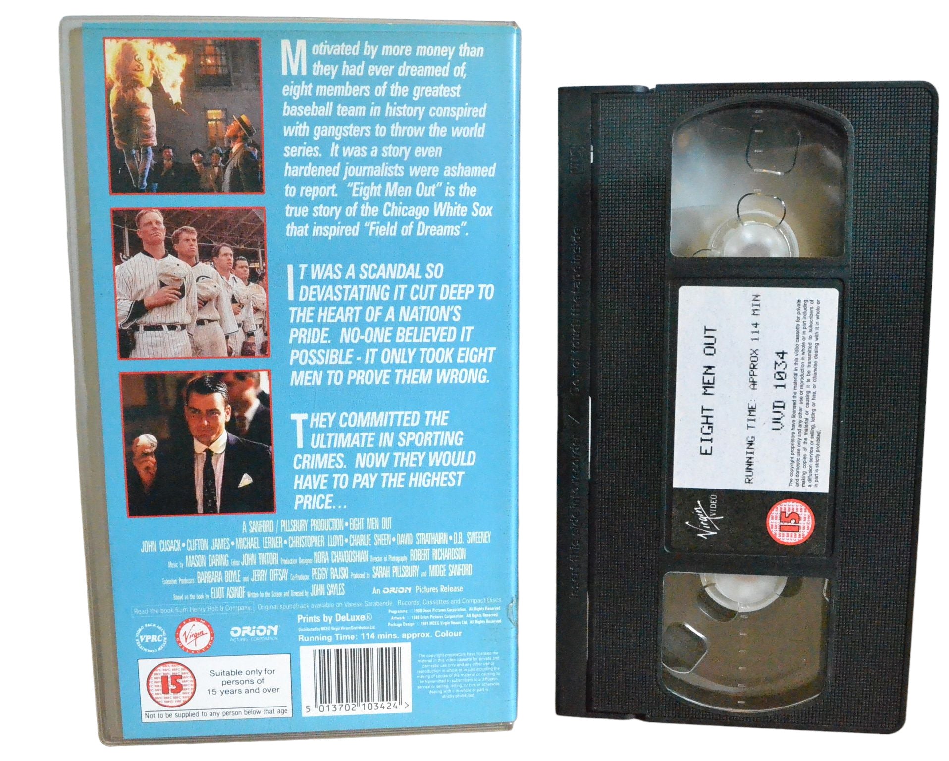 Eight Men Out - John Cusack - Orion Pictures - VVD1034 - Drama - Pal - VHS-