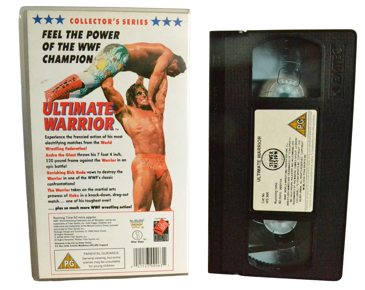 Ultimate Warrior - Yul Brynner - The Video Collection - WS 906 - Wrestling - Pal - VHS-