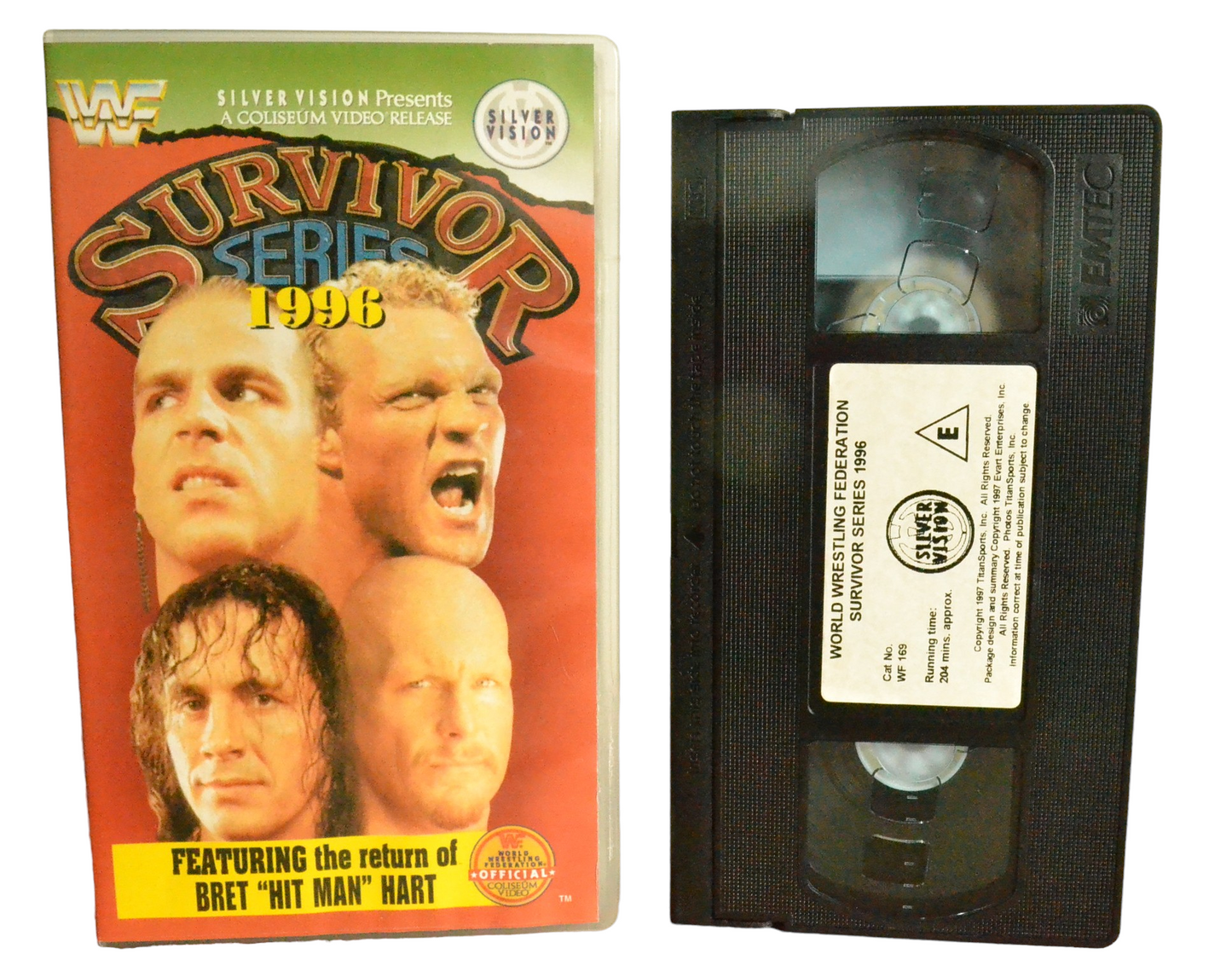 Survivor Series 1996 - Shawn Michaels - World Wrestling Federation - WF 169 - Wrestling - Pal - VHS-