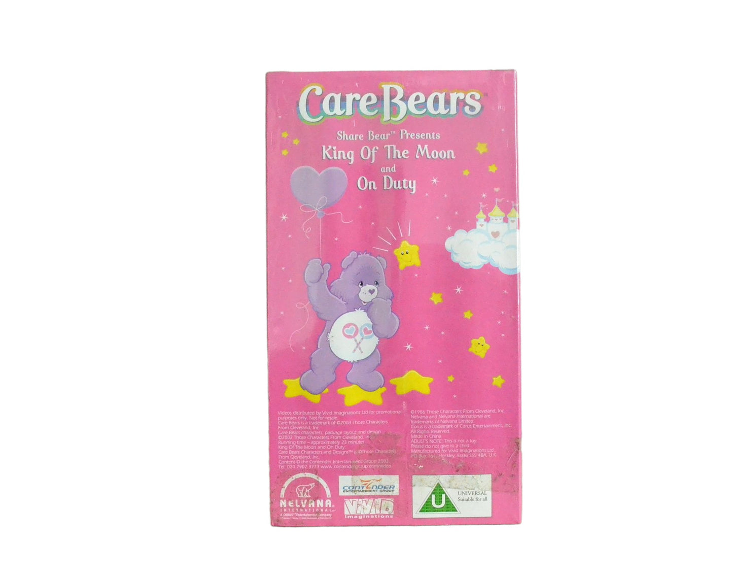 Care Bears - King of the Moon and On Duty - NELVANA International - Brand New Sealed - Pal VHS-